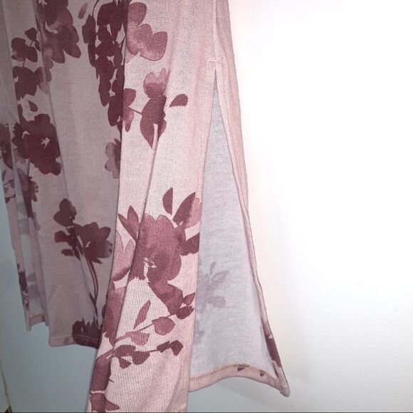 NWT🏷 CHICO’s Tunic Dusty Rose 3/4 sleeves Mauve Floral Sz 00 (XS) - Picture 7 of 9